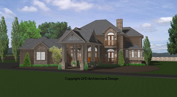 Full Detailed Front 3D Rendering